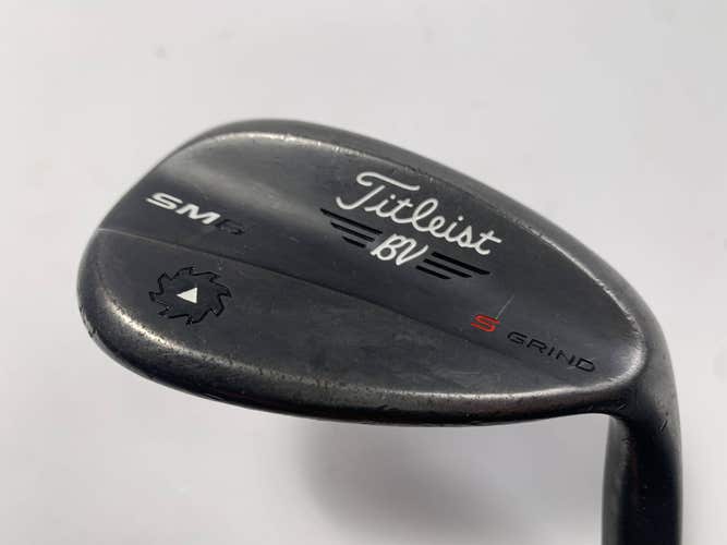 Titleist Vokey SM6 Jet Black Lob Wedge LW 60* 10 Bounce Wedge Steel Mens RH