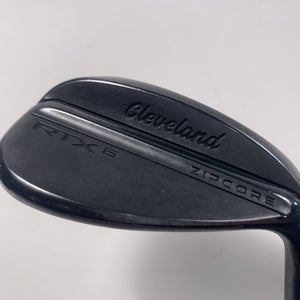Cleveland RTX 6 ZipCore Black Satin Lob Wedge LW 58* 10 Bounce TT DG Mens RH