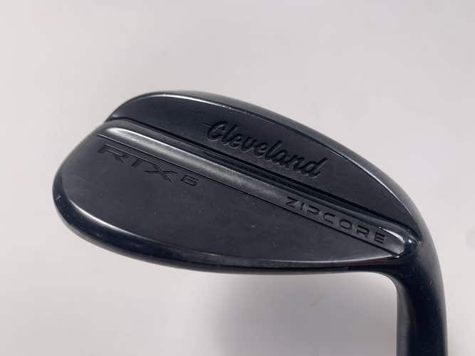 Cleveland RTX 6 ZipCore Black Satin Lob Wedge LW 58* 10 Bounce TT DG Mens RH