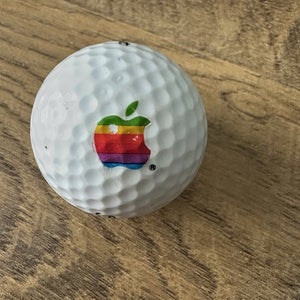 Vintage Apple Computer Logo Golf Ball TITLEIST RAINBOW LOGO
