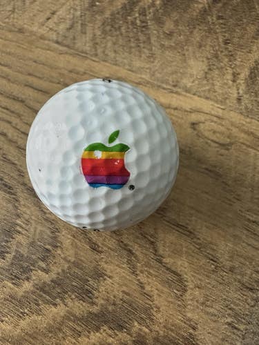 Vintage Apple Computer Logo Golf Ball TITLEIST RAINBOW LOGO
