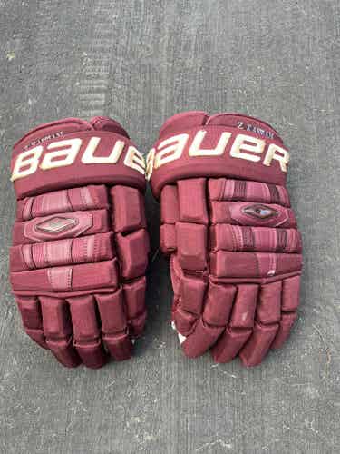 Vancouver Millionaires Bauer Pro Stock Gloves