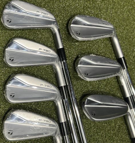 TaylorMade 2021 P790 Forged Iron Set 4-PW Steel Dynamic Gold 105 Stiff Flex NEW