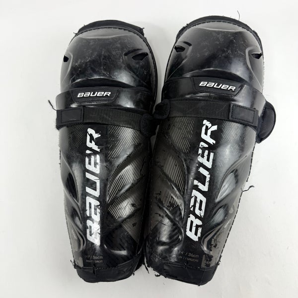 Used Bauer Pro Series Shin Guards | 14" | E744