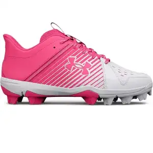 Pink Used Size 4.0 (Women's 5.0) Kid's Under Armour Mid Top Molded Cleats
