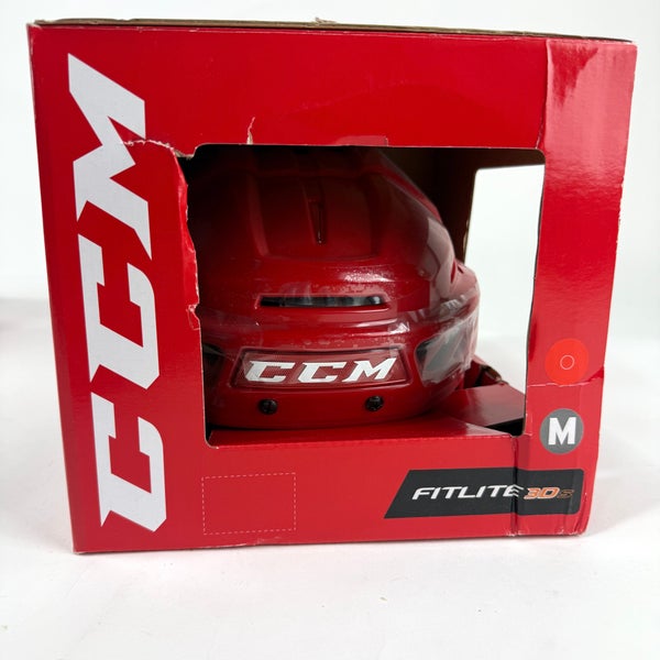 New Red CCM Fitlite 3DS Helmet | Medium
