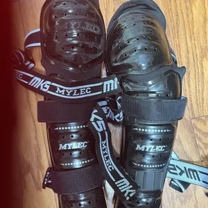 Mylec Dek Or Street Hockey Shin Guards pads used 17 inches