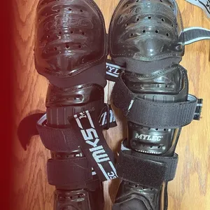 Shin Pads Mylec Dek Or Street Hockey Shin Guards used 15 inches