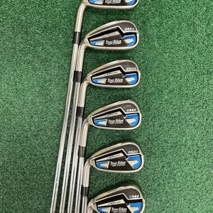 Tour Edge Hot Launch C522 Vibrcore LEFT HAND Iron Set 5-PW Regular Flex KBS