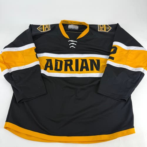 Black JOG Adrian College Game Jersey | Size 56 | Simmons-Fischer #82