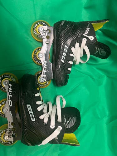 Youth Bauer RS Inline Skates Regular Width Size 12 (Used)