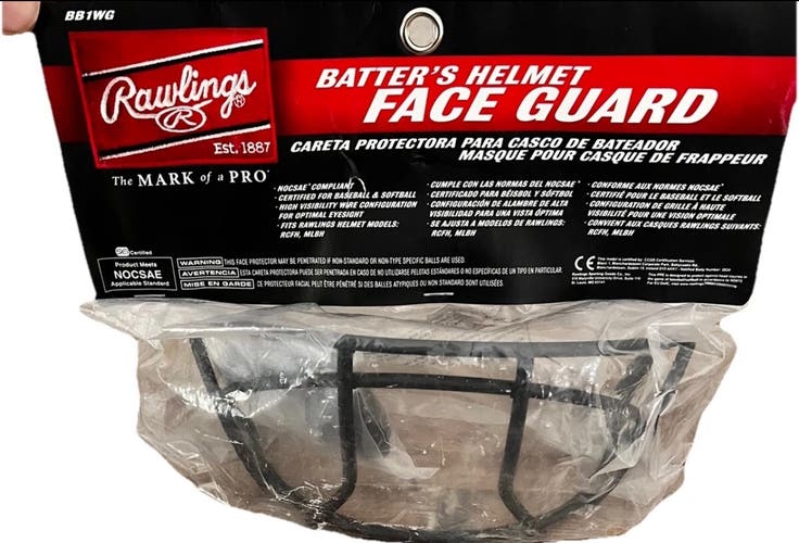 Rawlings Batters helmet face guard