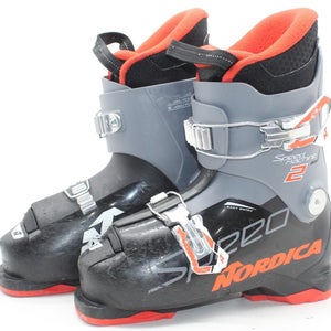Nordica Speed Machine J2 Kids Ski Boots - Size 3.5 / Mondo 21.5 Used