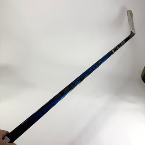 Repaired Left Handed Blue CCM Jetspeed FT7 Pro | 75 Flex P92M Curve Non grip | E701