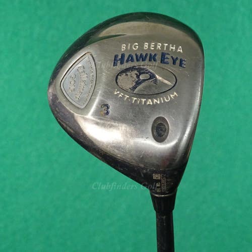 Callaway Big Bertha Hawk Eye VFT Fairway 3 Wood System 60 Graphite Light *READ*