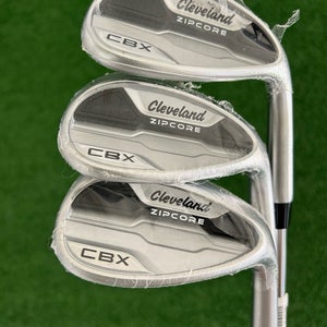 NEW Cleveland CBX Zipcore 3 Wedge Set (50, 56, & 60 Degrees)
