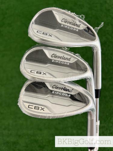 NEW Cleveland CBX Zipcore 3 Wedge Set (50, 56, & 60 Degrees)