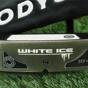 ODYSSEY WHITE ICE 355 G 4 34 BLADE PUTTER STEEL SHAFT RH + HEAD COVER ~ NICE!!