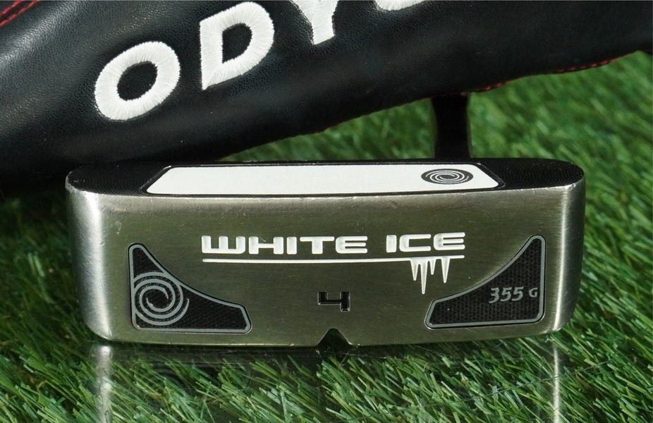 ODYSSEY WHITE ICE 355 G 4 34 BLADE PUTTER STEEL SHAFT RH + HEAD COVER ~ NICE!!