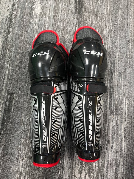 Senior CCM JetSpeed FT350 Shin Pads 14" (Used)