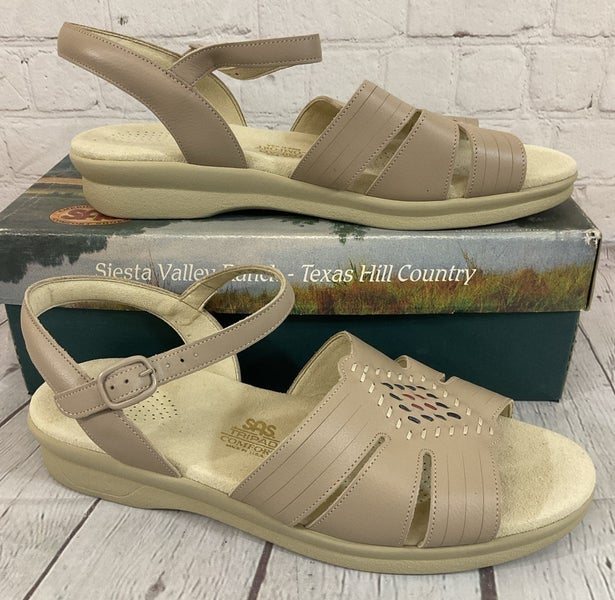 SAS 0091-037 Women's HUARACHE Quarter Strap Sandal Natural US 10 W