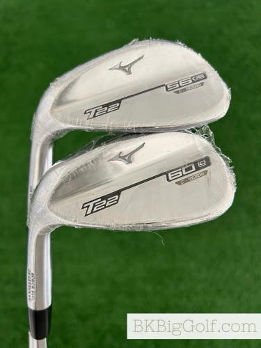 NEW LH T22 Chrome 2 Wedge Set (56 & 60 Degrees)
