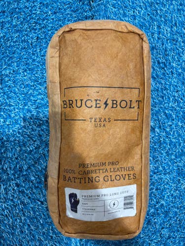 Blue Youth XL Bruce Bolt Batting Gloves (Used)