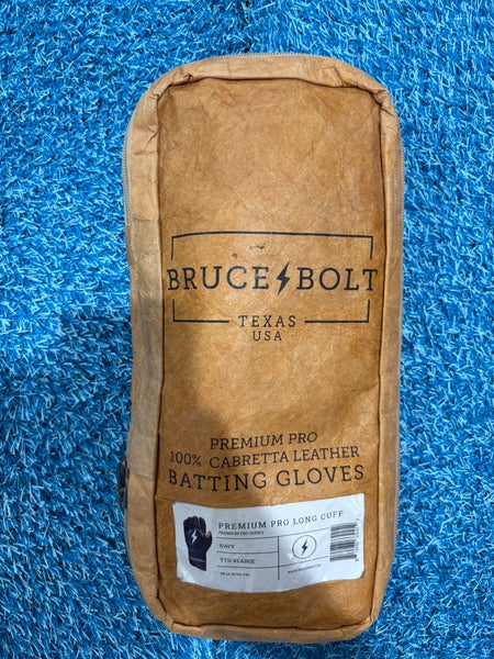 Blue Youth XL Bruce Bolt Batting Gloves (Used)