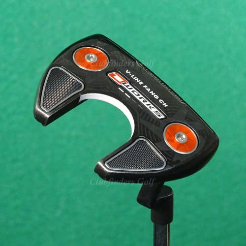 Odyssey O-Works Red V-Line Fang CH 35" Crank-Hosel Mallet Putter w/ Super Stroke