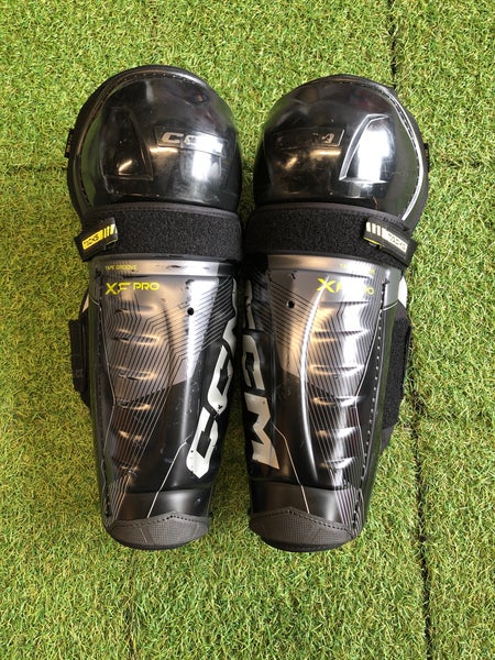 Senior CCM Tacks XF Pro Shin Pads 14" (Used)
