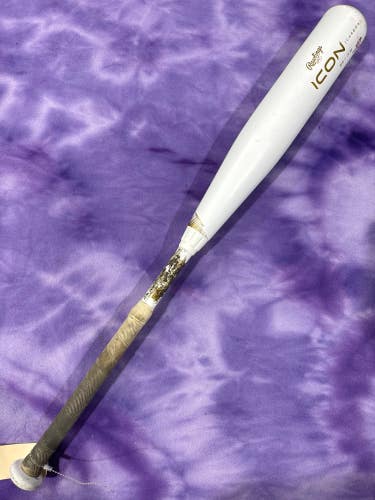2024 Rawlings Icon Composite Bat USSSA Certified (-10) Composite 20 oz 30" (Used)