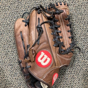 Brown Wilson A1000 LH Outfield Baseball Glove 12.5" (Used)