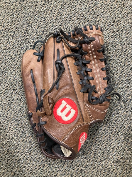 Brown Wilson A1000 LH Outfield Baseball Glove 12.5" (Used)