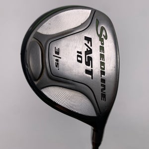 Adams Speedline Fast 10 3 Fairway Wood 15* Aldila Wasabi 70g Stiff Graphite RH