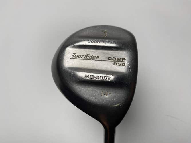 Tour Edge Comp 950 3 Fairway Wood 14* Stiff Steel Mens RH Midsize Grip