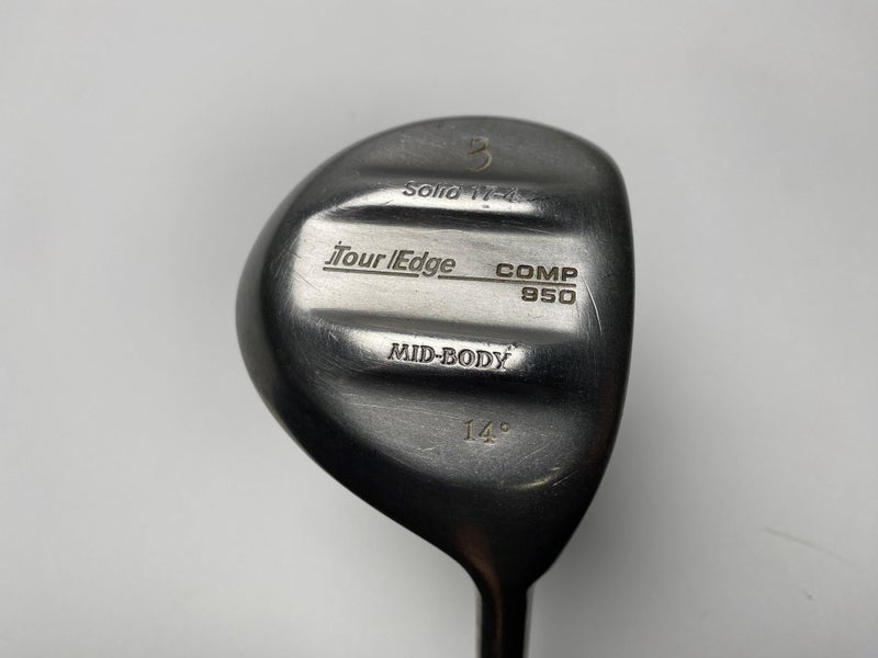 Tour Edge Comp 950 3 Fairway Wood 14* Stiff Steel Mens RH Midsize Grip