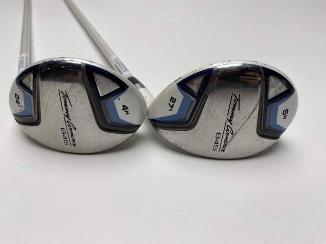 Tommy Armour 845 4 & 5 Hybrid Set 24* 27* Grafalloy Ladies Graphite Womens RH