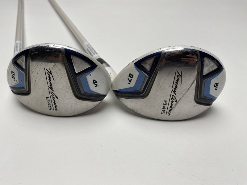Tommy Armour 845 4 & 5 Hybrid Set 24* 27* Grafalloy Ladies Graphite Womens RH