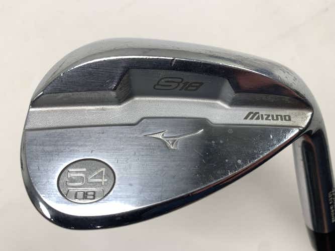 Mizuno S18 White Satin Wedge 54* 8 Bounce Wedge Steel Mens RH
