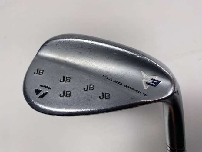 TaylorMade Milled Grind 3 Raw Chrome Gap Wedge 52* 9 DG S200 Tour Issue Stiff RH