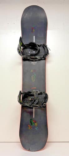 Burton Parkitect 154cm True Twin-Tip Freestyle Snowboard Genesis Bindings Medium