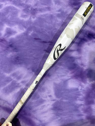 2025 Rawlings Icon Composite Bat USSSA Certified (-5) Composite 25 oz 30" (Used)