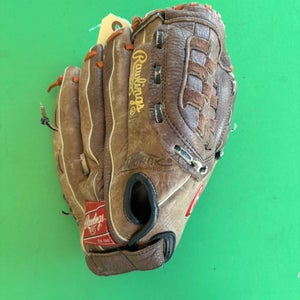Brown Rawlings Player Preferred RH Outfield Baseball Glove 13"