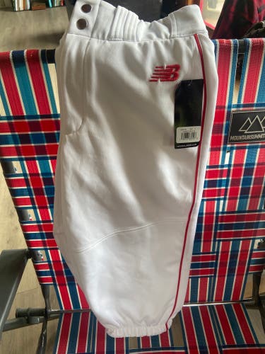 New White Men's Small Game Pants|| Knickers with Red Pipe