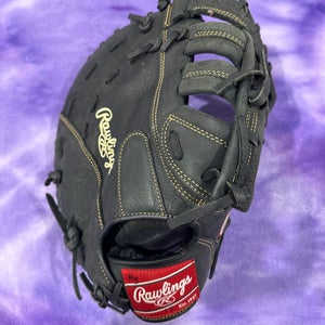 Black Rawlings Renegade RH First Base Baseball Glove 12.5" (Used)