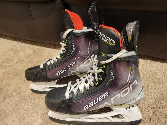 Bauer Vapor Hyperlite Hockey Skates - Size 8 Fit 3 w/ Pulse Ti steel