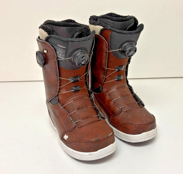 K2 Boundary Dual Boa-Coiler Brown Snowboard Boots Intuition Liners US 9 EU 42