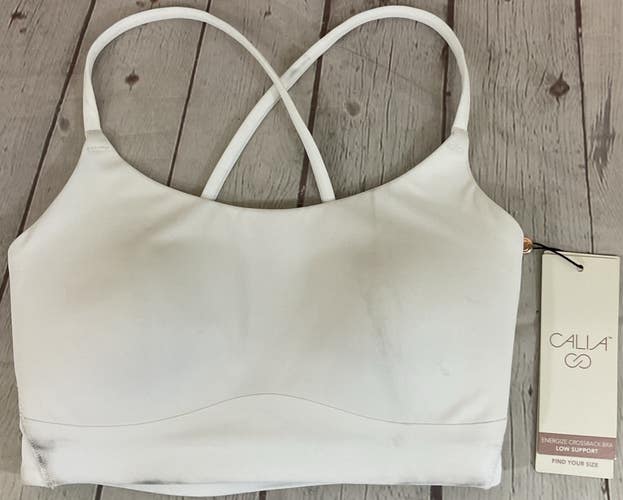 Calia Energize Cross Back Bra XS Low Support Body Free Odor Control Breathable