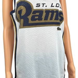 G-III St. Louis Rams Womens XL Jersey Tank Top Los Angeles LA NFL Fanwear New