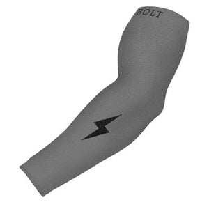 New GREY - BRUCE BOLT GRADUATED COMPRESSION PREMIUM ARM SLEEVE 11834-502A7